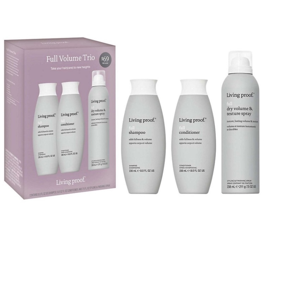 Living Proof Full Volume Shampoo Conditioner Dry Volume & Texture Spray Set NEW